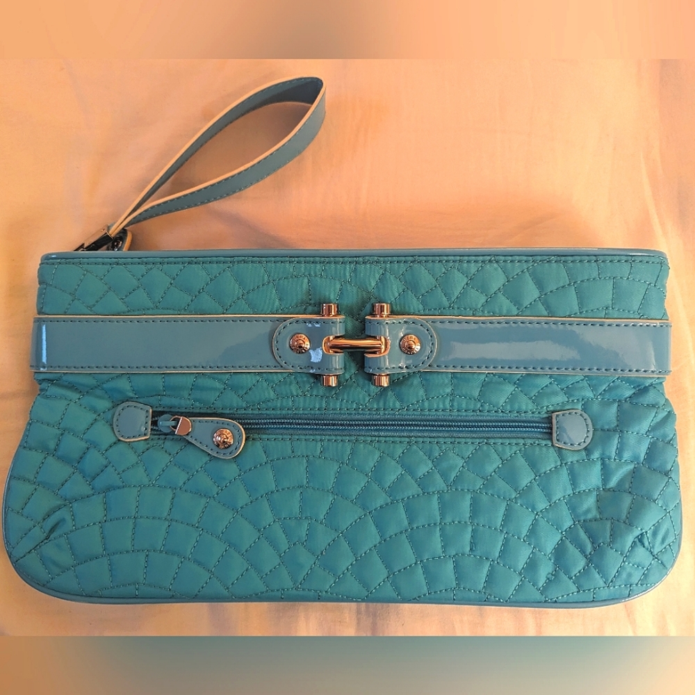 EUC: Verb Bradley Teal/Turquoise Wristlet